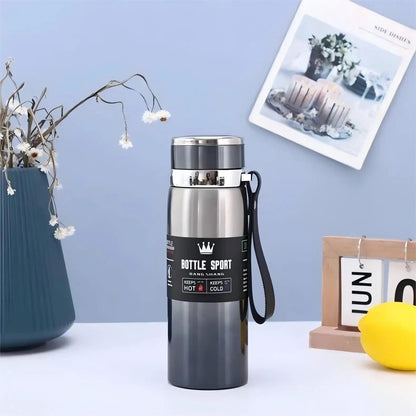 1L Thermal Water Bottle Keep Cold and Hot Thermos for Water Tea Coffee Vacuum Flasks Stainless Steel Thermos Bottle MANDOTOS