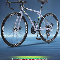 2025 New Road Bike 7/24 Speed Corner Handle Road Racing Bicycle Dual Disc Brake Lightweight Outdoor bicicleta Adult Teenagers