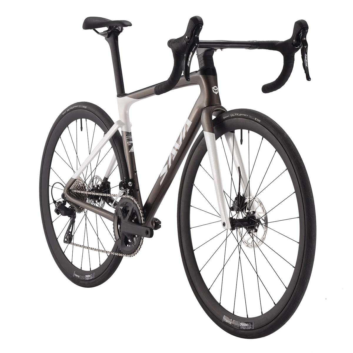SAVA 2025NEW HAWKEYE SLR7 Carbon Fiber Road Bike with Shimano 105 DI2 R7170 Component Hydraulic Discs, Complete Adult Racing Set