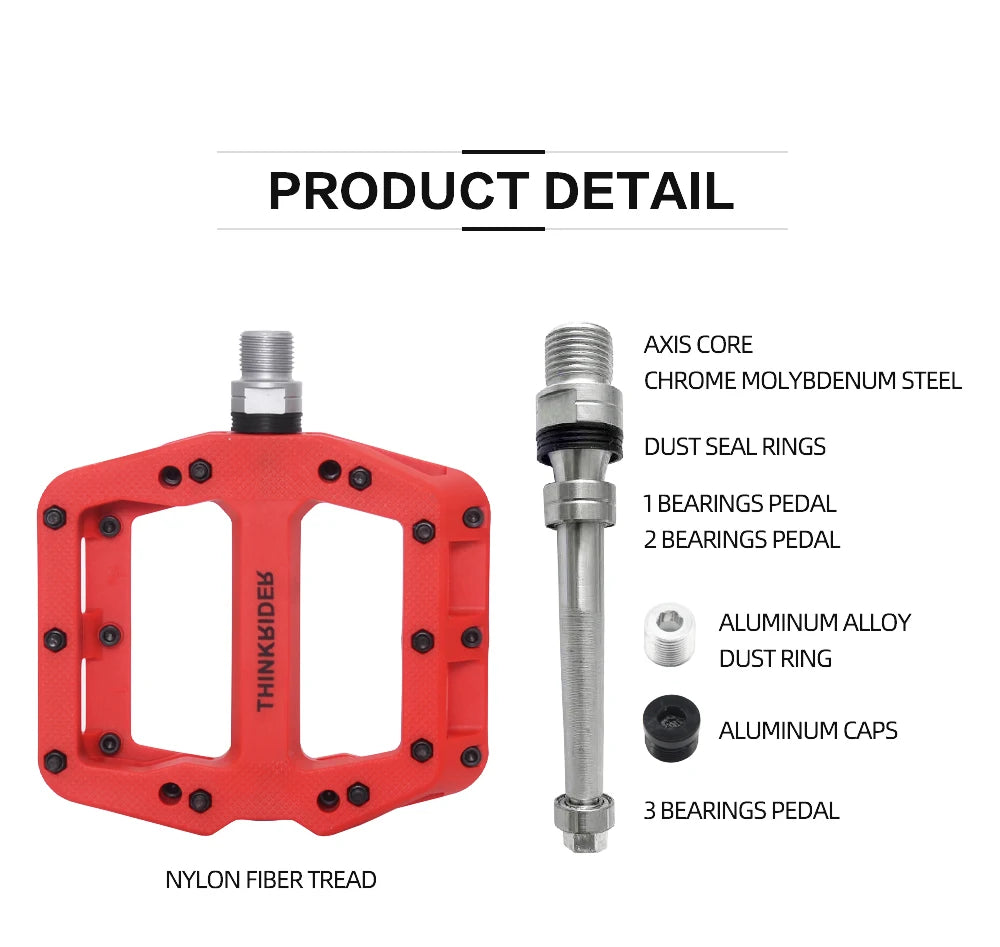 ThinkRider Flat Bike Pedals: Unlock Your Ride with Comfort & Performance! 🚴🌟 - MANDOTOS