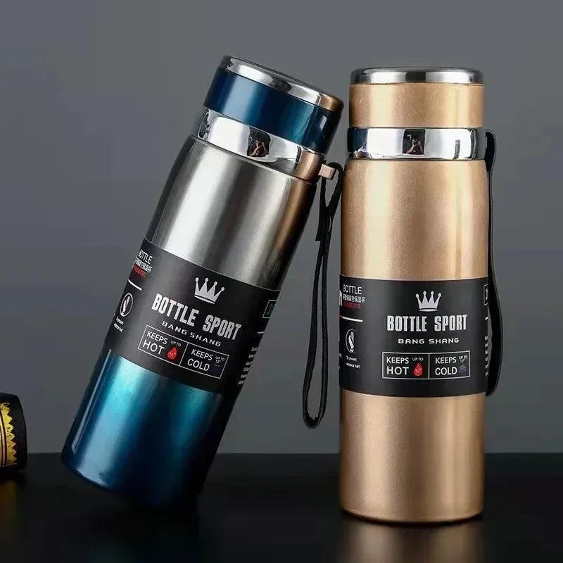 1L Thermal Water Bottle Keep Cold and Hot Thermos for Water Tea Coffee Vacuum Flasks Stainless Steel Thermos Bottle MANDOTOS