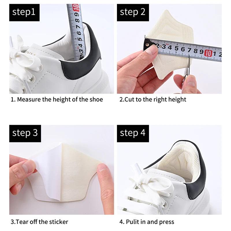 3pairs/6pairs Insoles Patch Heel Pads for Sport Shoes Back Sticker Adjustable Size Antiwear Feet Pad Cushion Insert Insole - MANDOTOS
