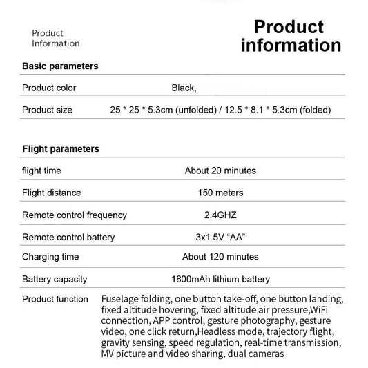 E99 Pro Drone Quadcopter Remote Control Handle Four Axis Aircraft HD 6K Photography UAV Altitude Fixation Helicopter Toys - MANDOTOS