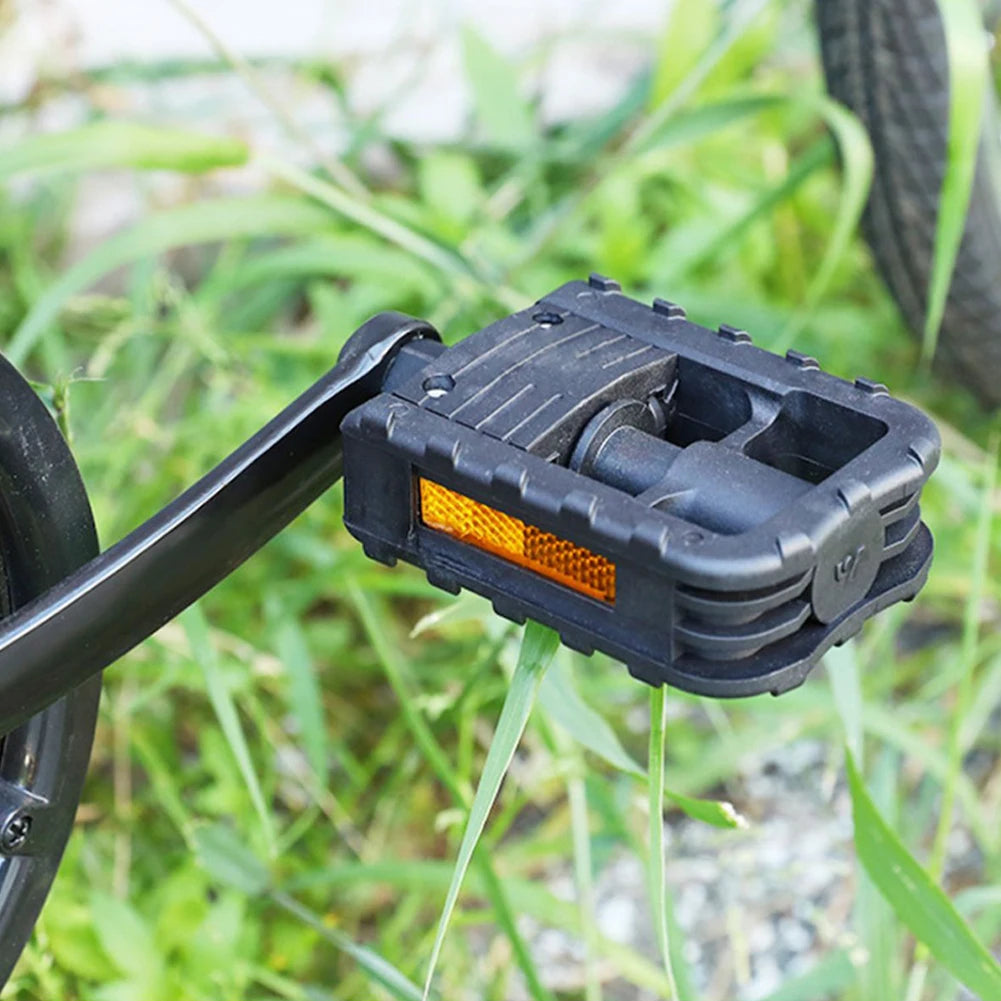 Bicycle Platform Pedals Non-slip Bicycle Pedal Footboard with Reflector Riding Accessories for Folding Bike Electric Vehicle