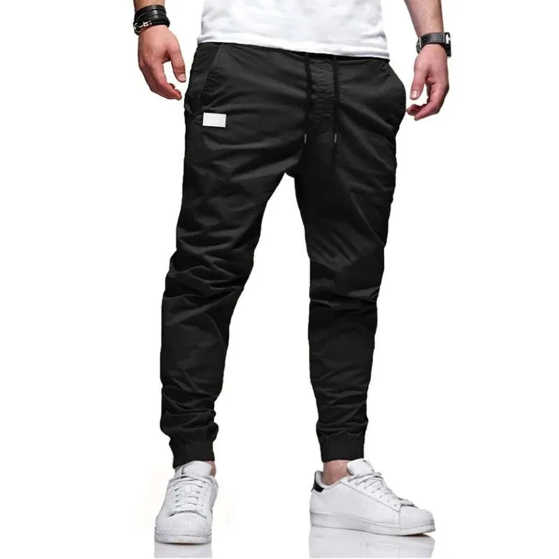 2025New Men's Casual Sports Pants Sweatpants Male Jogger Cargo Harem Pencil Pants Trousers Multi-pocket Sweatwear - MANDOTOS