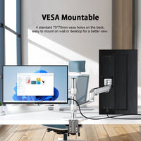 ZEUSLAP 18.5" Touch Screen Portable Monitor 100Hz 100% sRGB With Screen Holder Stand For Laptop Phone Xbox PS4 PS5 Switch