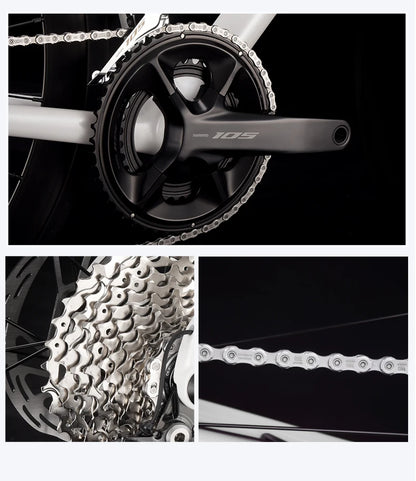 SAVA HAWKEYE Carbon Road Bike with SHIMAN0 105 7120 Kit T800 Carbon Road Bike Race Bike Aluminum Wheels