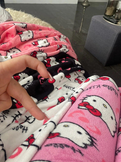 Y2K Hello Kitty Pajamas Pants Sanrio Anime Women's Pajama Pants Cartoon Couple Home Sleepwear Trousers Leisure Home Clothing - MANDOTOS