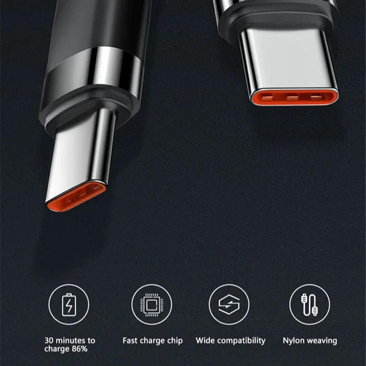 Xiaomi 120W Fast Charger PD Quick Charging High Quality USB C TO USB Type C Cable For iPhone 15 Plus Pro Max Samsung S24 - MANDOTOS