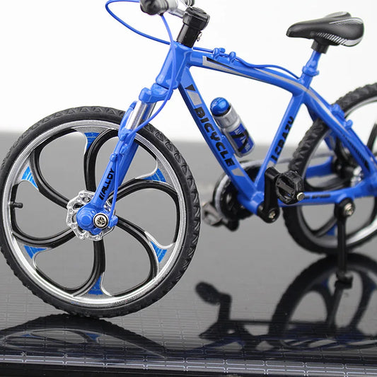 Creative Alloy Bicycle Model Ornament Mini Metal Bike Toy Collectible