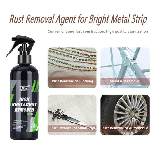 HGKJ Car Paint & Wheel Iron Particles Powder Cleaning Super Rust Dust Remover Spray Metal Surface Defender Auto Rim Cleaner - MANDOTOS