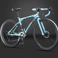2025 New Road Bike 7/24 Speed Corner Handle Road Racing Bicycle Dual Disc Brake Lightweight Outdoor bicicleta Adult Teenagers