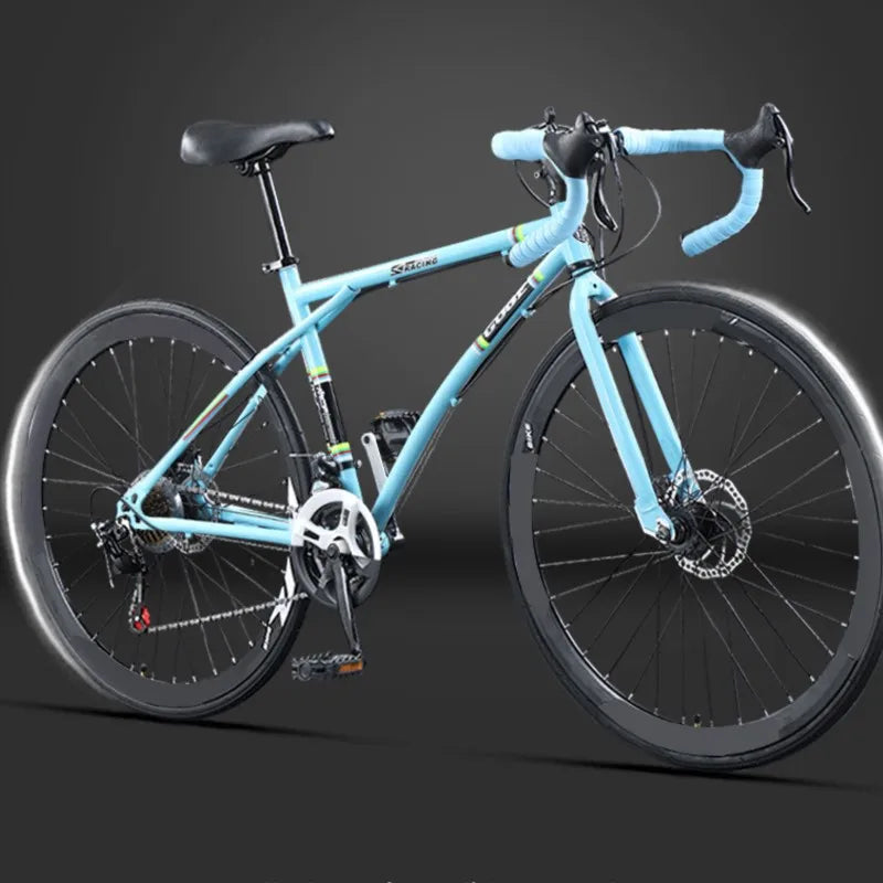 2025 New Road Bike 7/24 Speed Corner Handle Road Racing Bicycle Dual Disc Brake Lightweight Outdoor bicicleta Adult Teenagers