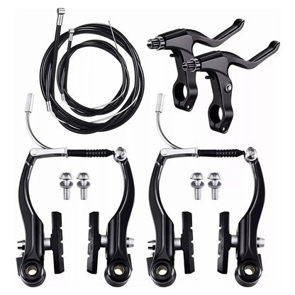 Bike Front Rear V Brakes Front Rear Caliper Set Brake Cycling Kit for MTB BMX Folding Road Mountain Bicycle Bikes Brake Set