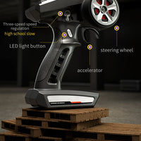 Teeggi 16101 /16102 PRO 1:16 High Speed RC Car With LED Light Drift 70KM/H 4WD RC Off-Road Car Monster Truck Toy For Kid Gifts - MANDOTOS