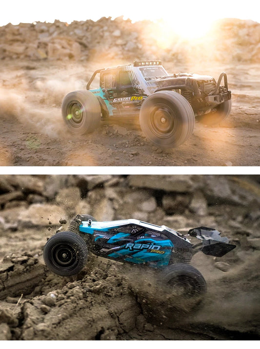 Teeggi 16101 /16102 PRO 1:16 High Speed RC Car With LED Light Drift 70KM/H 4WD RC Off-Road Car Monster Truck Toy For Kid Gifts - MANDOTOS