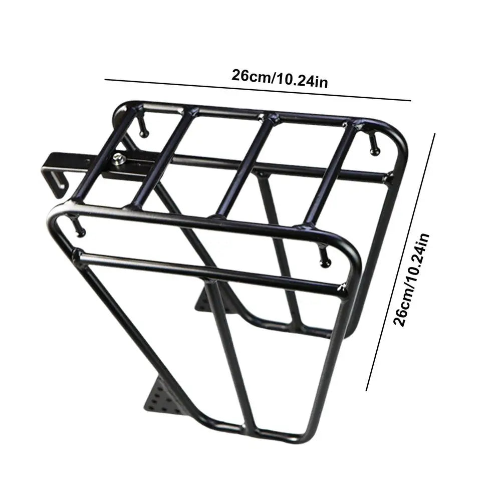 Cycling Cargo Rack Luggage Touring Carrier Racks Front Pannier Rack for Cycling Equipment Stand Footstock for Enhanced Stability - MANDOTOS