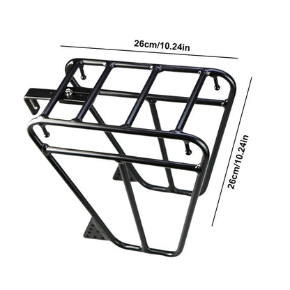 Cycling Cargo Rack Luggage Touring Carrier Racks Front Pannier Rack for Cycling Equipment Stand Footstock for Enhanced Stability - MANDOTOS