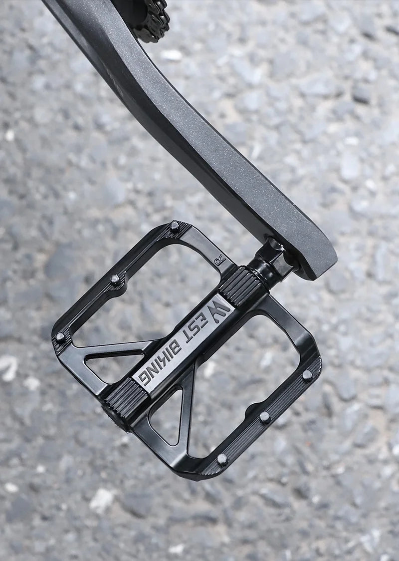 WEST BIKING Bicycle Pedals Sealed DU Bearing Nonslip Pedal Mountain Road Bike Cycling Alloy MTB Pedal Bicycle Accessories