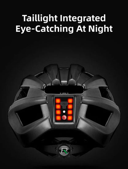 ROCKBROS Bicycle Light Helmet MTB Road USB Warning Rear Light Cycling Helmet EPS PC Intergrally-molded Safety Bike Helmet - MANDOTOS