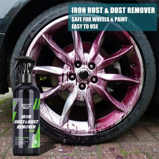 HGKJ Car Paint & Wheel Iron Particles Powder Cleaning Super Rust Dust Remover Spray Metal Surface Defender Auto Rim Cleaner - MANDOTOS