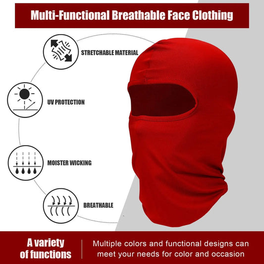 Balaclava Full Face Mask UV Protection Ski Sun Hood Tactical Motorcycle Helmet Bandana Neck Windproof Face Shield Biker Mask - MANDOTOS