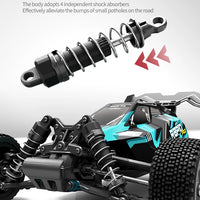 Teeggi 16101 /16102 PRO 1:16 High Speed RC Car With LED Light Drift 70KM/H 4WD RC Off-Road Car Monster Truck Toy For Kid Gifts - MANDOTOS