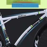 2025 New Road Bike 7/24 Speed Corner Handle Road Racing Bicycle Dual Disc Brake Lightweight Outdoor bicicleta Adult Teenagers