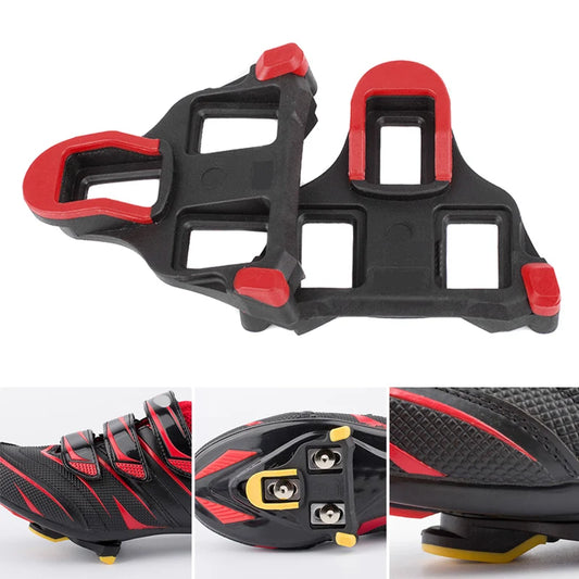 Bike Cleats Self-locking Cycling Pedals Cleat Set Lightweight Platform Pedals 3 Bearings Pedals Indoor Cycling & Road Bike