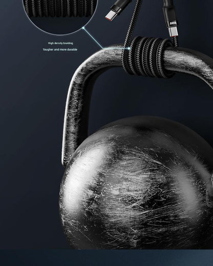 Double-Headed Typec Data Cable Mobile Phone Computer Car Universal Male-to-Male CTOC Flash Charging Cable 2 M Long Fast Charging - MANDOTOS