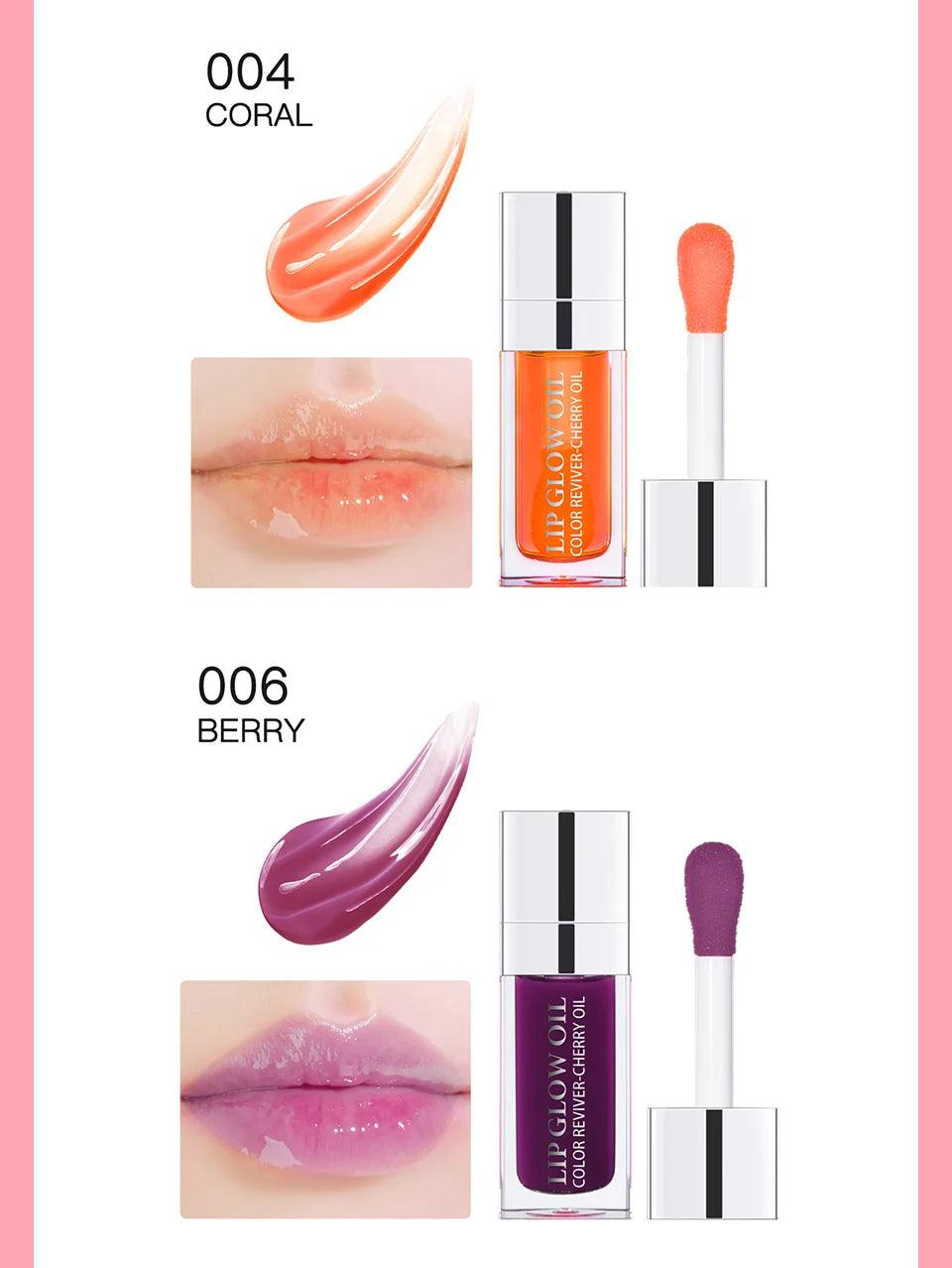 Moisturizing Lip Balm Original Lip Oil Gloss Care of the Lips Benetitnt for Lips Plumping Exfoliating Pink Plumping Gloss Oil - MANDOTOS
