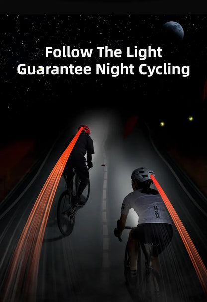 ROCKBROS Bicycle Light Helmet MTB Road USB Warning Rear Light Cycling Helmet EPS PC Intergrally-molded Safety Bike Helmet - MANDOTOS