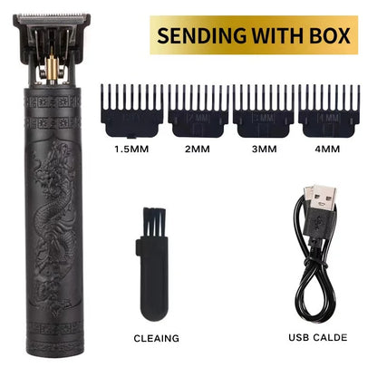 High-Power Electric Clippers Designed for Barbershops, Ideal for Shaving And Trimming with USB Charging. - MANDOTOS