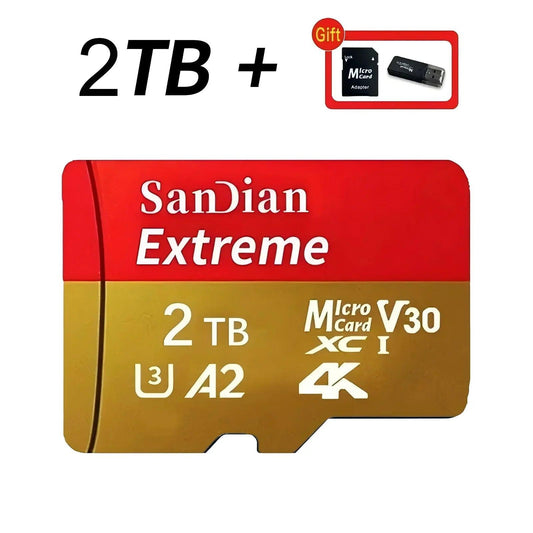 Original Flash Card 512GB Memory Card Large Capacity Micro TF Card 128GB 256GB High Speed SD Cards for PC/Phone/Camera/Mac - MANDOTOS