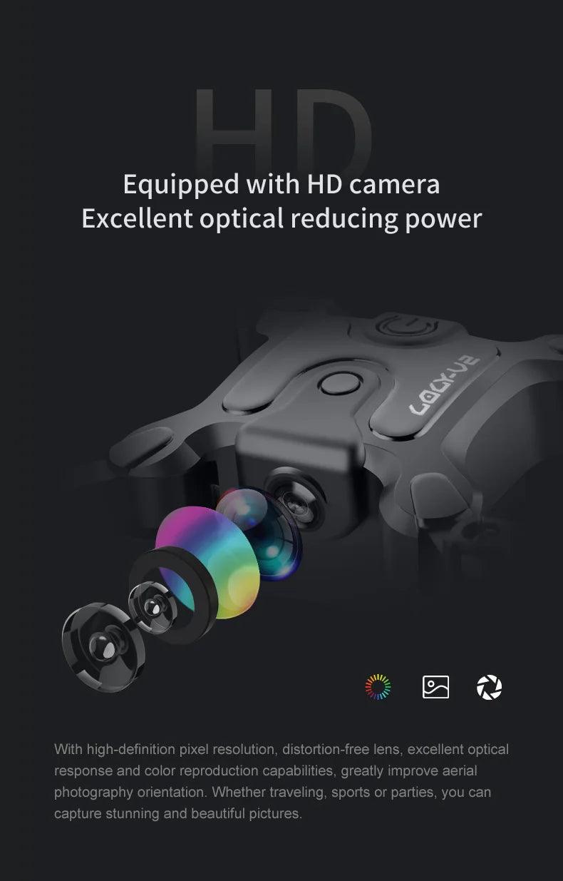 Xiaomi V2 Mini Drone Professional HD Camera 5G Wifi FPV Air Pressure Altitude Hold Foldable Quadcopter RC Drone Toys New UAV - MANDOTOS