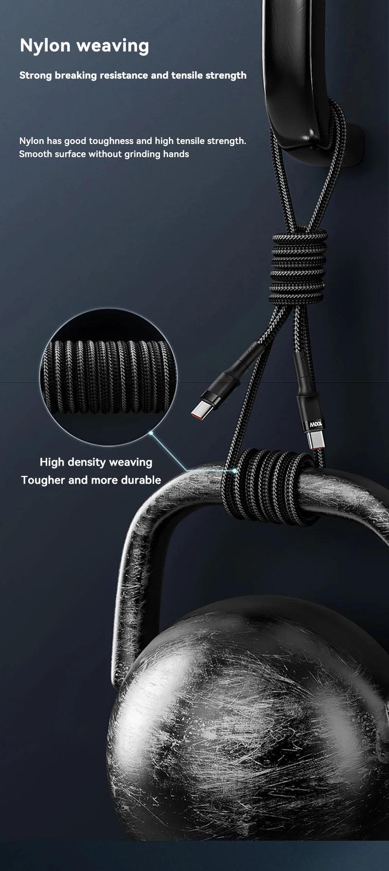 Xiaomi 120W Fast Charger PD Quick Charging High Quality USB C TO USB Type C Cable For iPhone 15 Plus Pro Max Samsung S24 - MANDOTOS