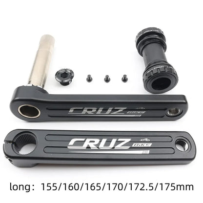 Road bike crank 155/160/165/170/172.5/175mm long bicycle crank BMX