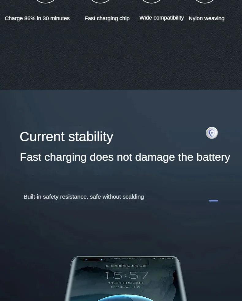 PD 120W Super Charging For Samsung S24 S23 USB C TO USB Type C Cable For iPhone 15 Plus Pro Max Xiaomi 11 4.0 Quick Fast Charger - MANDOTOS