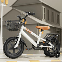 12 Inch Children Kids Bike Bicycle with Training Wheels & Basket Toddler Kids Bicycle for Ages 3-7 Years Old Boys Girls Train