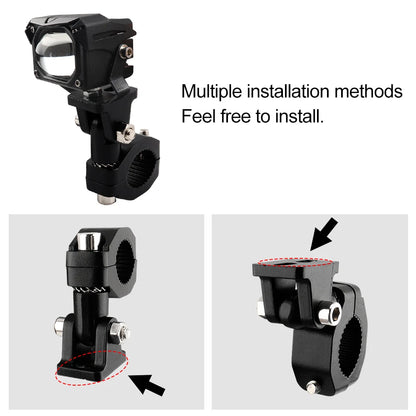 Motorcycle Crash Bars Foglights Mounting Bracket Motorbike Highway Bar Driving Light Mount Crash Bars Spotlight Mount Clamp