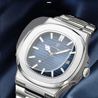 POEDAGAR Top Luxury Brand Man Watch Sports Waterproof Luminous Date Men Wristwatch Square Dial Quartz Men's Watches High Quality - MANDOTOS