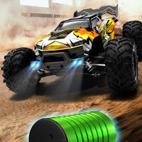 Teeggi 16101 /16102 PRO 1:16 High Speed RC Car With LED Light Drift 70KM/H 4WD RC Off-Road Car Monster Truck Toy For Kid Gifts - MANDOTOS