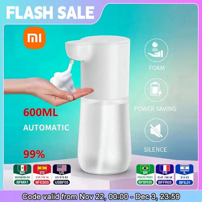 Xiaomi 2000mAh USB Charging Automatic Induction Foam Soap Dispenser Smart Infrared Touchless Hand Washer For Kitchen And Bathroom - MANDOTOS