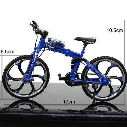 Creative Alloy Bicycle Model Ornament Mini Metal Bike Toy Collectible