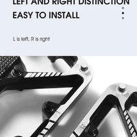 WEST BIKING Bicycle Pedals Sealed DU Bearing Nonslip Pedal Mountain Road Bike Cycling Alloy MTB Pedal Bicycle Accessories