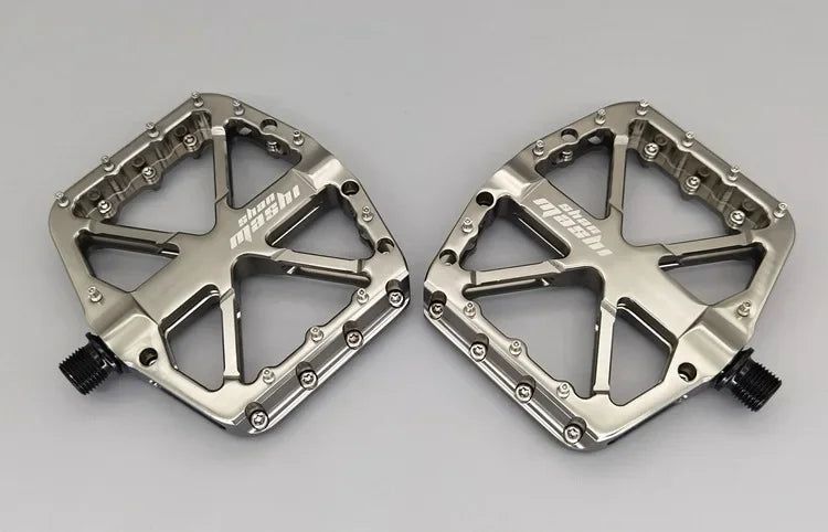 2025 New Bike Pedals  MTB Mountain Road Flat Non-slip CNC 3 Sealed Bearings Green Bicycle Pedals Route Cycling Accessories