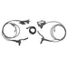 Hydraulic Disc Brake Kits with Front Dual Brake Calipers and Parking Button for Electric Bicycle Tricycle