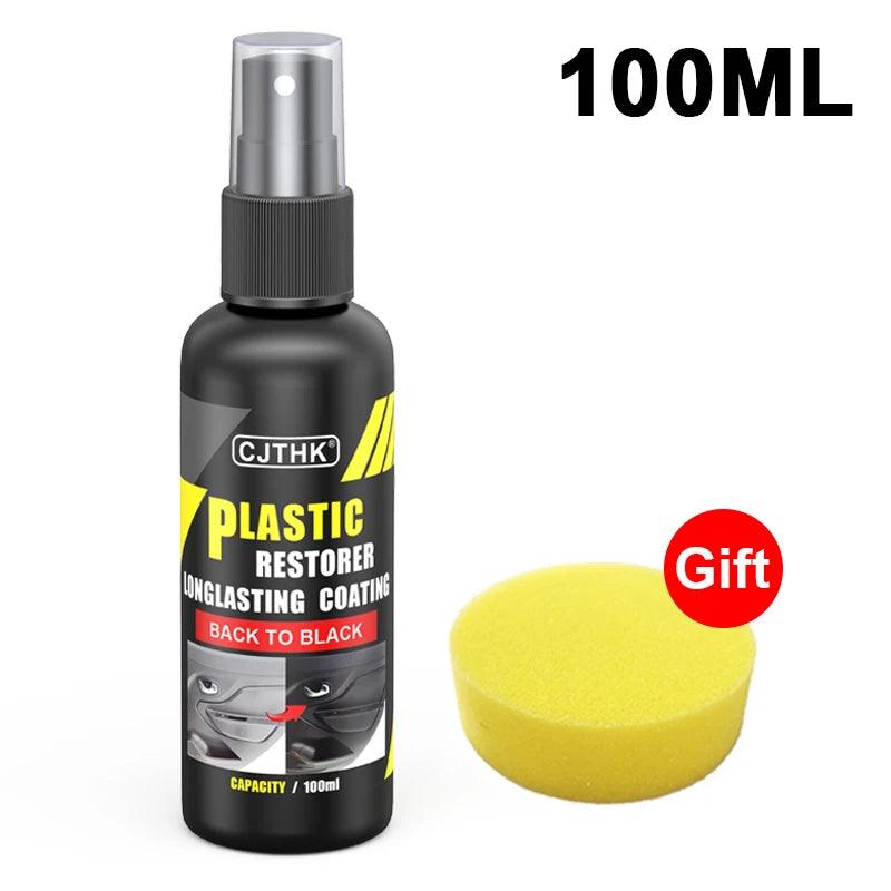 Car Plastic Restorer Back To Black Gloss Plastic Renovator Longlasting Coating Leather Restore Auto Polish Cleaning Products - MANDOTOS