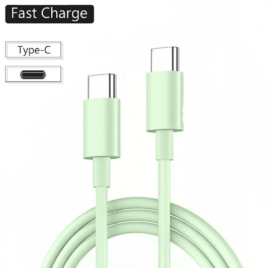 PD 60W Type C to Type C Cable For IPhone 15 16 Fast Charging For Samsung Xiaomi Huawei Type C Data phone Accessories 1M 2M 3M - MANDOTOS