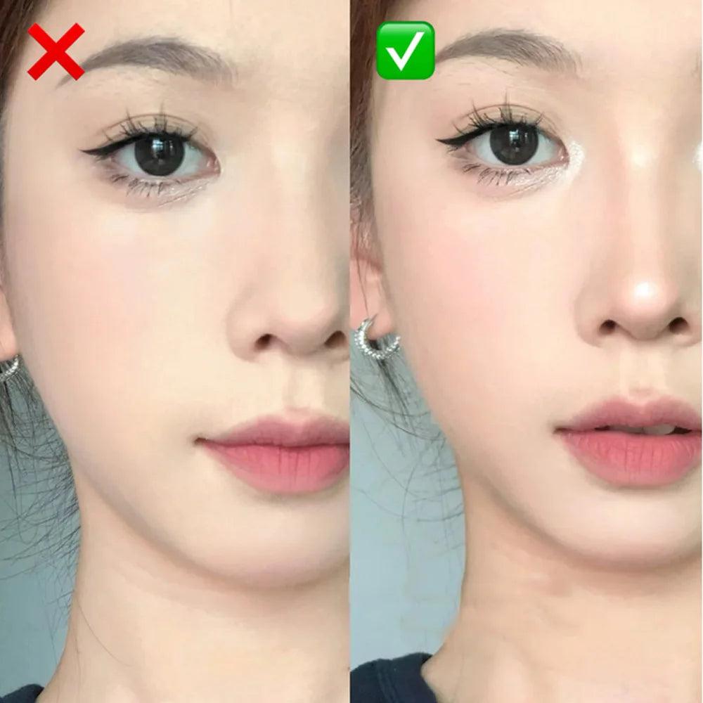 Matte Eyeshadow Stick White Eyeliner Shimmer Silver Highlighter Pen Cream Formula - MANDOTOS